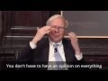Top Five Advice from Warren Buffet | The Four-Week MBA