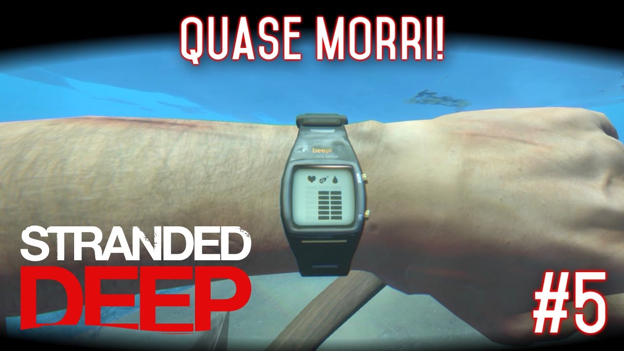 Quase morri! Fogueira Fire Spit! =D Stranded Deep 5 [PTBR] YouTube
