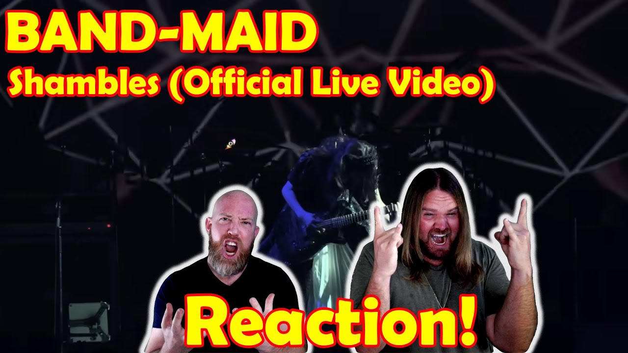 Musicians react to hearing BAND-MAID / Shambles (Official Live Video)
