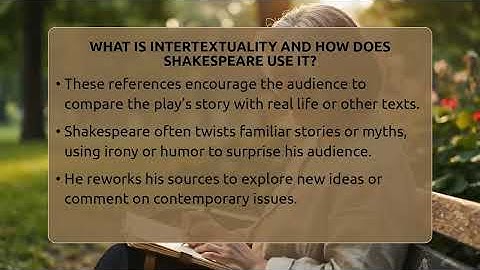 What Is Intertextuality And How Does Shakespeare Use It? - Tales And Texts