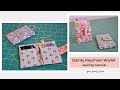 Dainty keychain wallet - sewing tutorial