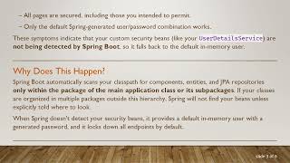 Solving Spring Boot Security Defaults: When Your Custom User Details Service Isn't Used