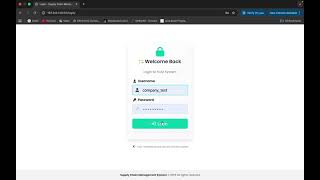 SUPPLY CHAIN MANAGEMENT SYSTEM APP USING DJANGO