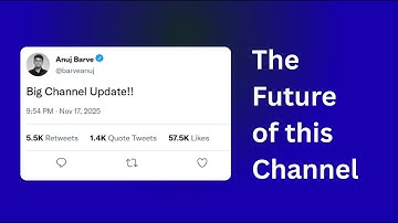 The Future of This Channel: New Tech Content, Programming Videos, and a Fresh Direction | Anuj Barve
