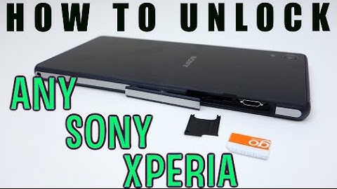 How to Unlock EVERY Sony Xperia Phone from EVERY CARRIER (AT&T, T-Mobile, O2, Telus, Rogers, ETC)