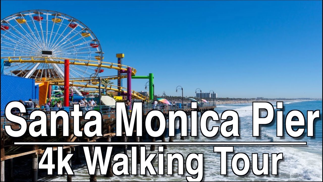 ⁣Santa Monica Pier Walking Tour | 4K Dji Osmo | Ambient Music