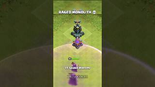 WHICH HERO CAN DESTROY THE RAGED MONOLITH 💀🔥? #shorts #coc #clashofclans