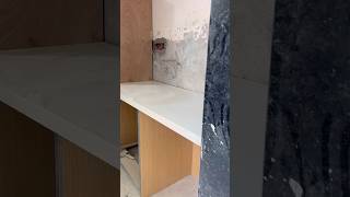 Kalinga stone service table top fitting || kitchen desing #kitchen  #shorts #ytshorts