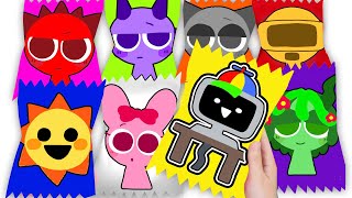 Paper Diy Making Clay Incredibox Sprunki Blind Box Unboxing How To Make By Mr.blind Bag Asmr