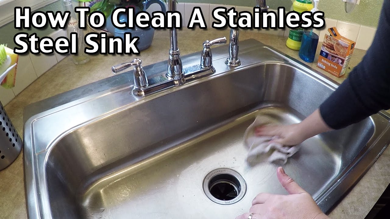 How To Clean A Stainless Steel Sink / Sink cleaning / How to clean your  kitchen sink naturally