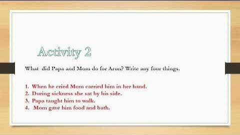 Class 2, Moral Science, Chapter 3, Revision by Ritu Bisht