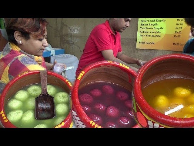 Flavours Rasgolla (Watermelon,Strawberry) Selling at Ahare Bangla Food Festival |Kolkata Street Food | Indian Food Loves You