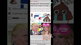 Stormy Daniel&#39;s  CAT WALK with       Donald Trump #news #storyteller #trending #funny #comedyvideo