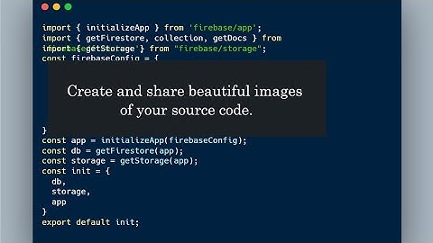 Create and Share Beautiful Image of Your Source Code #playerofcode #codetips #developer #coder #code