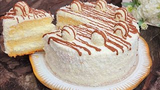 картинка: Боже как Вкусно! Привезла Рецепт из Италии! Теперь бисквит готовлю только так. ТОРТ РАФАЭЛЛО