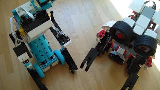 Lego SPIKE-5 + Number 5/ Johnny 5 Robot MOC (SPIKE Prime + Mindstorms EV3) [HD]