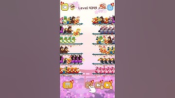 Bird Sort Color Level 4349 #games #gaming #gameplay