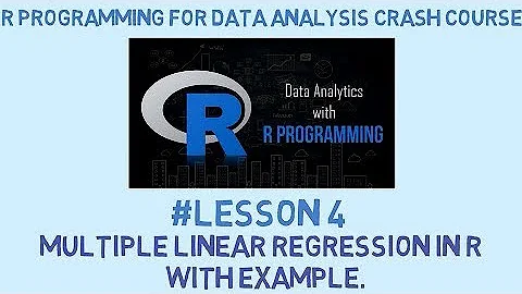R Programming for Data Science | #4 | Multiple Linear Regression in R with Example.