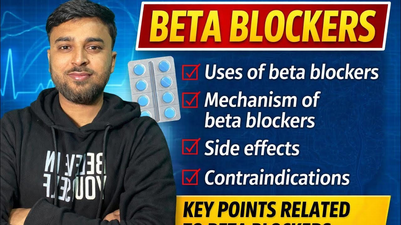 Beta blockers for bsc nursing 3rd semester, bsc nursing 2nd years, GNM  2nd Years, B pharma,