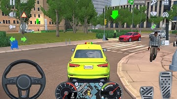City Taxi Sim 3D - Realistic Car Driving Games Android iOS Gameplay #66