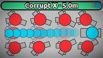 Diep.io - 0800 Hybrid Training Session: Fun with Bots (Hybrid Destruction #13, 5 Million Score)