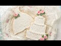 Beautiful Wedding Cookies Decorated With Royal Icing