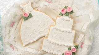 Beautiful Wedding Cookies Decorated With Royal Icing by SweetAmbsCookies 2,105 views 1 month ago 3 minutes, 37 seconds