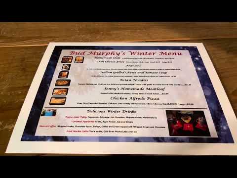 Bud Murphy's NEW WINTER MENU