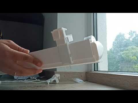 Doppelrollo mit Kassette Montage an Wand/Decke/Fensterrahmen DR38. - YouTube