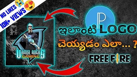 how to make free fire Gaming logo in pixellab || free fire mascot logo in pixellab 🎯