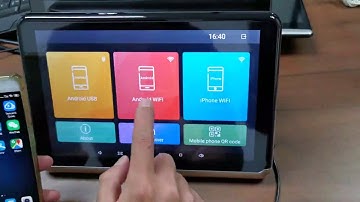 Android phone mirror with Android DVD headrest video player DDA10D