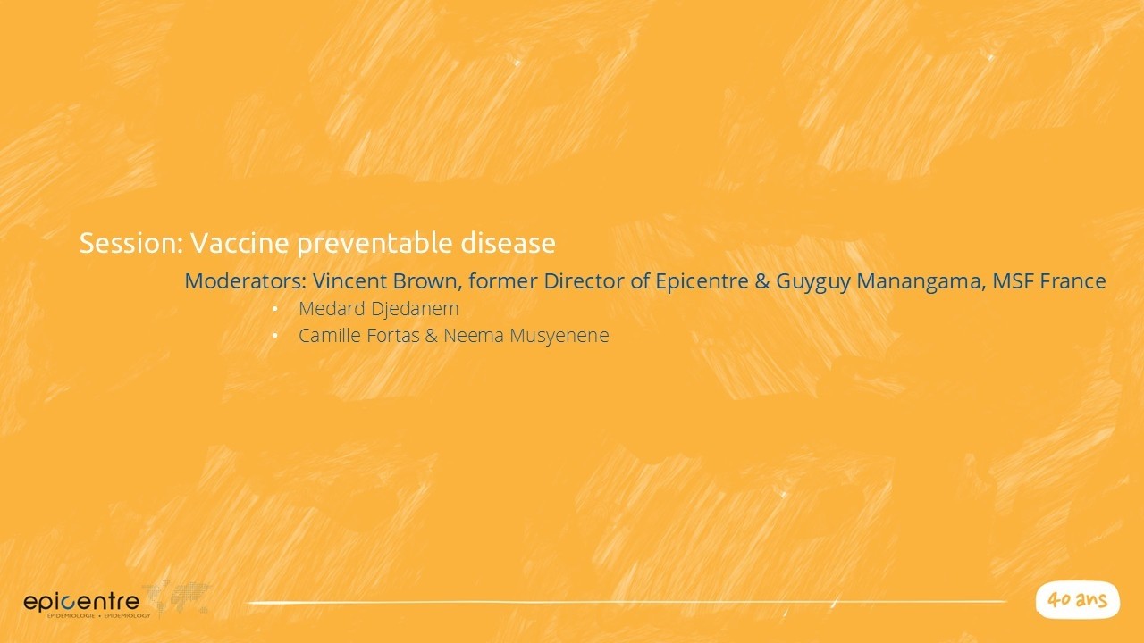 Session | Vaccine preventable disease