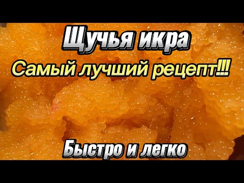 КАК ЗАСОЛИТЬ ЩУЧЬЮ ИКРУ за 5 минут? Простой рецепт. Это нереально вкусно! Попробуй! Ты сможешь!