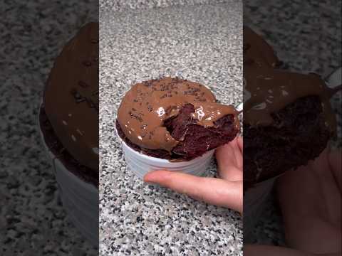 Шоколадный кекс в микроволновке за 3 минуты