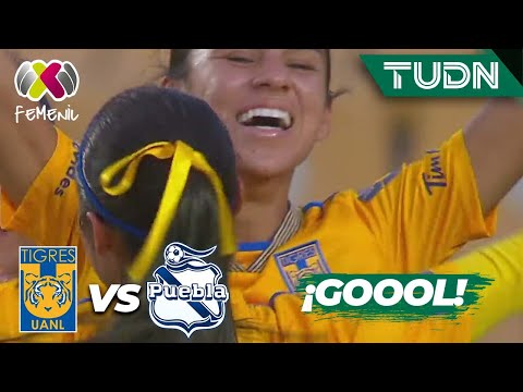 ¡Golazo! Reyes parte en la mitad el arco | Tigres 1-0 Puebla | AP2023 Liga Mx Femenil J1 | TUDN