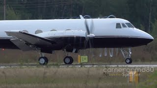 RARE Grumman Gulfstream I visits Nassau,Bahamas