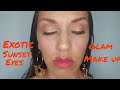 Exotic,sunset eyes... Glam,summer make up