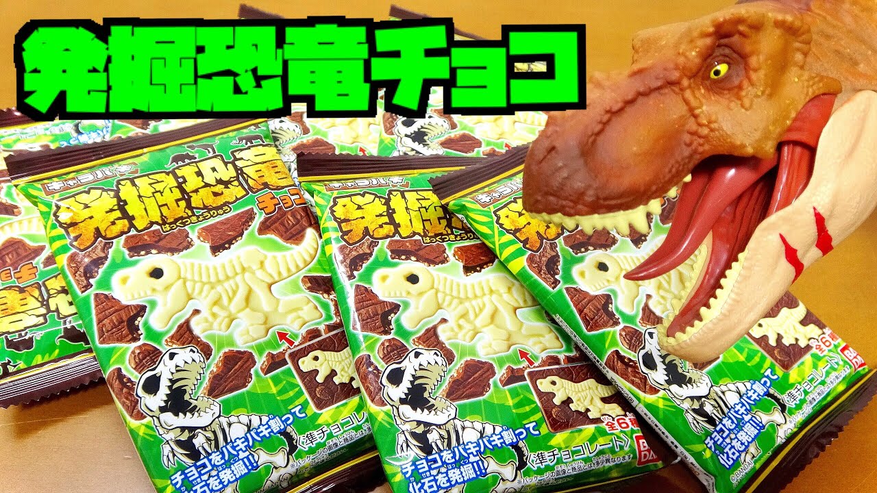 コンプリートできるか？全6種キャラパキ発掘恐竜チョコ開封＆造形分析 