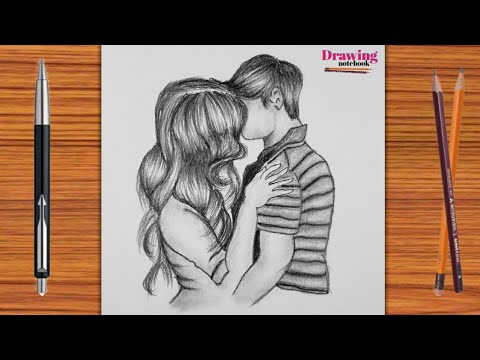 Drawing Boy And Girl Kissing Each Other How To Draw Boy And Girl Kissing Sketch Step By Step Youtube