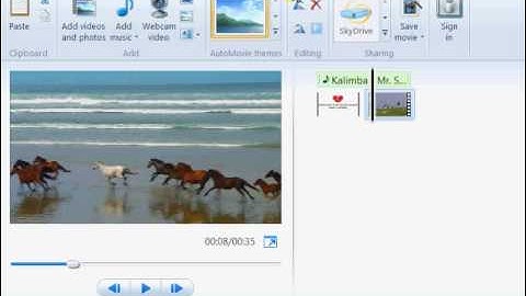 Windows Live Movie Maker Tutorial #1: Replace video audio with soundtrack (Part2)