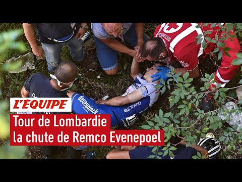 Cyclisme - Tour de Lombardie: la chute vertigineuse de Remco Evenepoel / L'Équipe 2020