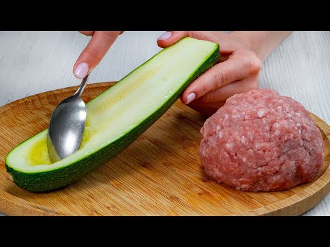 Video: Fylld Zucchini Med Sås