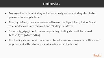 Android App Compatibility: the Complete K-to-P Guide:  Data Binding Library | packtpub.com