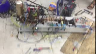Free piston generator run on fuel