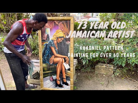 Art with 73 year old Jamaican artist!🙏🏾💯🇯🇲