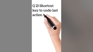 shortcut key to undo last action in #excel