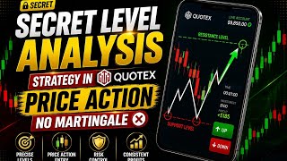 Secret Level Analysis Strategy in Quotex Price Action No Martingale #quotex #trading #trader #level