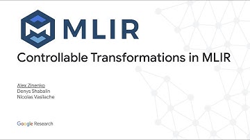 Open MLIR Meeting 1-26-2023:  Controllable Transformations in MLIR with the `transforms` dialect