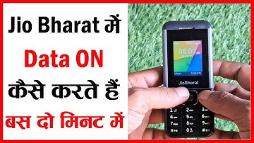 Jio bharat phone me data on kaise kare | how to on internet in jio bharat phone