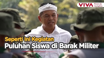 Dedi Mulyadi Sidak Pembinaan Siswa Nakal di Barak Militer
